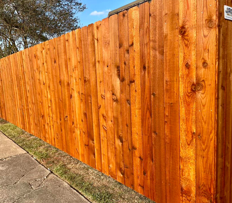 Acadiana residential and commercial wood fence company